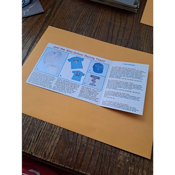 Vintage Jimmy Means 52 Alka-Seltzer Racing Team Fold-Out Driver Card NASCAR 1989 - Picture 2 of 2